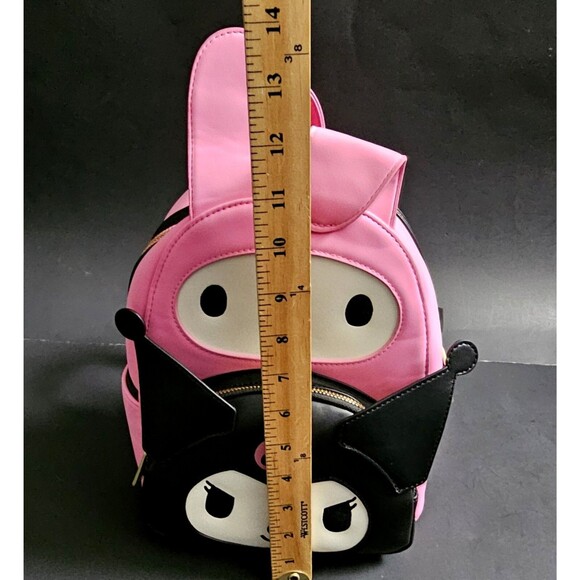 LOUNGEFLY HELLO KITTY KUROMI MY MELODY SANRIO EXCLUSIVE BACKPACK 11" BRAND NEW! - Picture 11 of 16